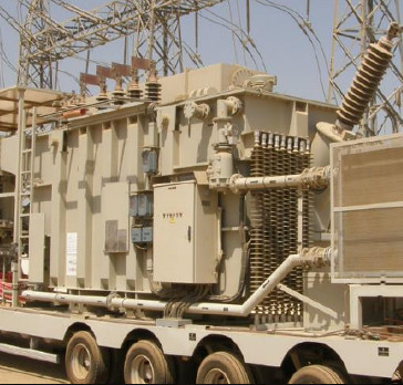 Mobile substation on trailer