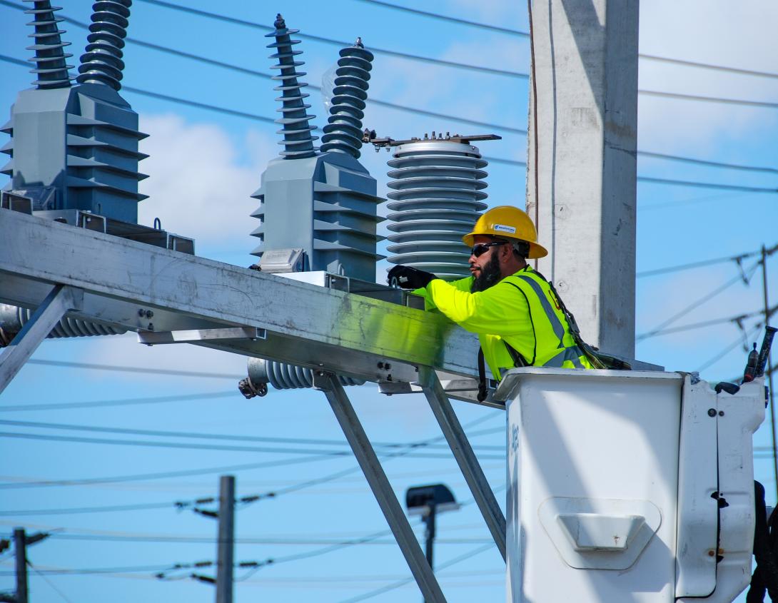 Working with electrical transmission lines